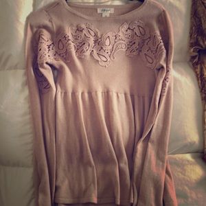 Style and co xs embroidered sweater